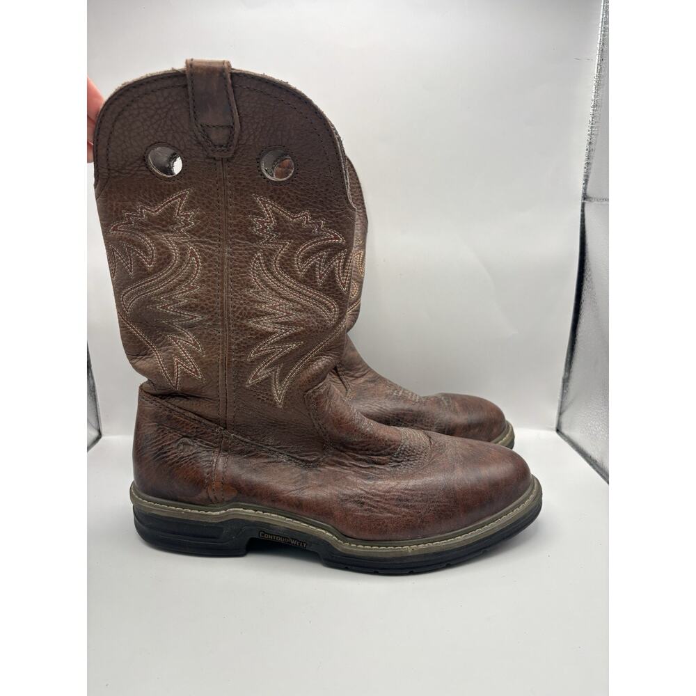 Wolverine Heritage Brown Steel Toe Work Boots Men Size 9 Extra Wide